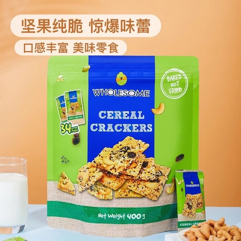 [Sam's Club] Thailand Wholesome - Cereal Crackers, 400g (34 Packs)