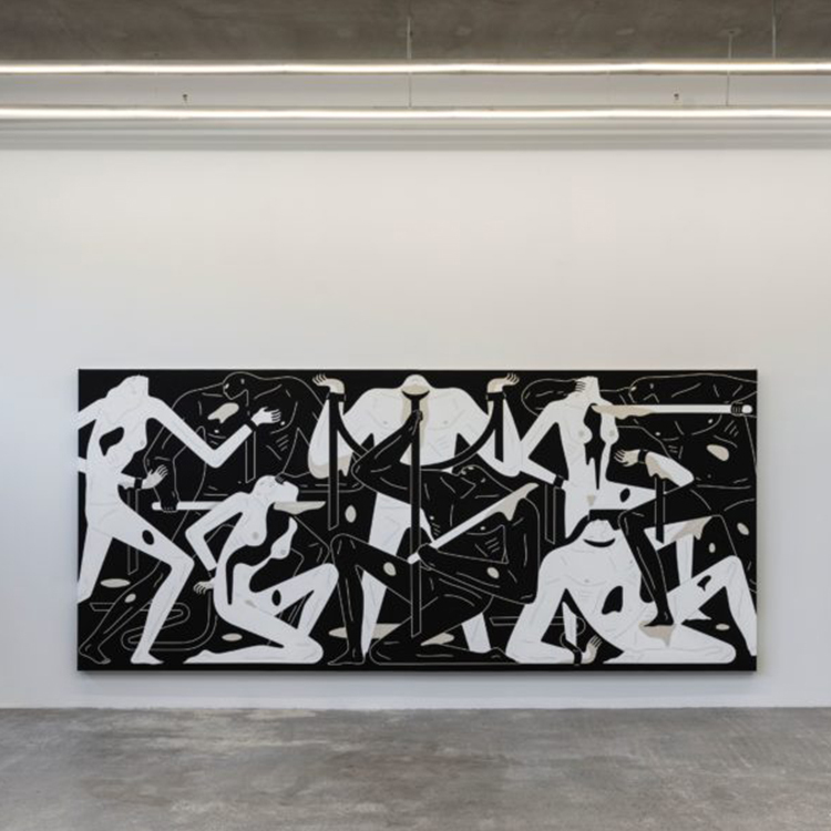(真作保証)Cleon Petersonクレオンピーターソン　It'sMine Cleon Peterson Stare Into The Sun (Black/Gold) 限量版畫