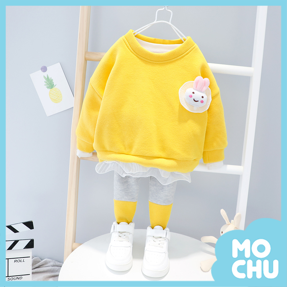 花邊小兔兔加絨套裝(四色)