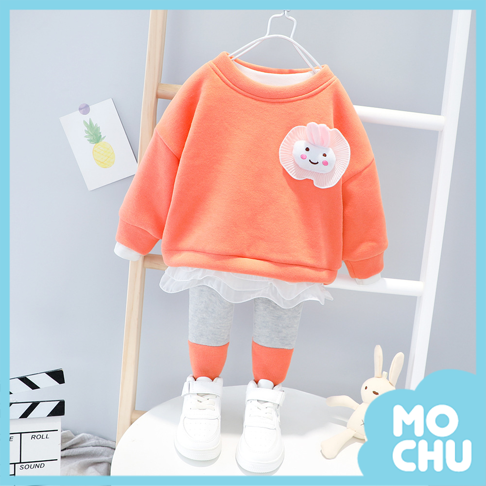 花邊小兔兔加絨套裝(四色)