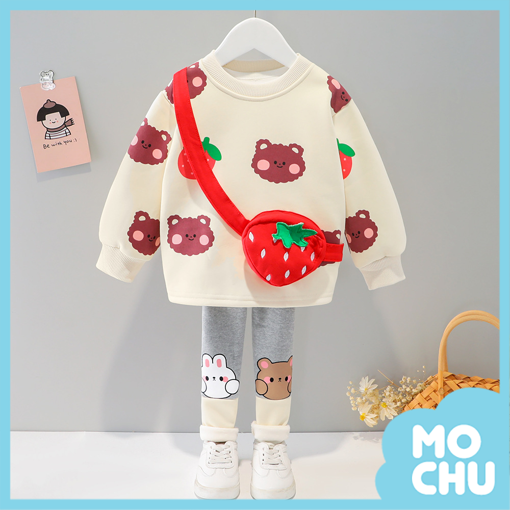 水果動物加絨套裝(兩色)