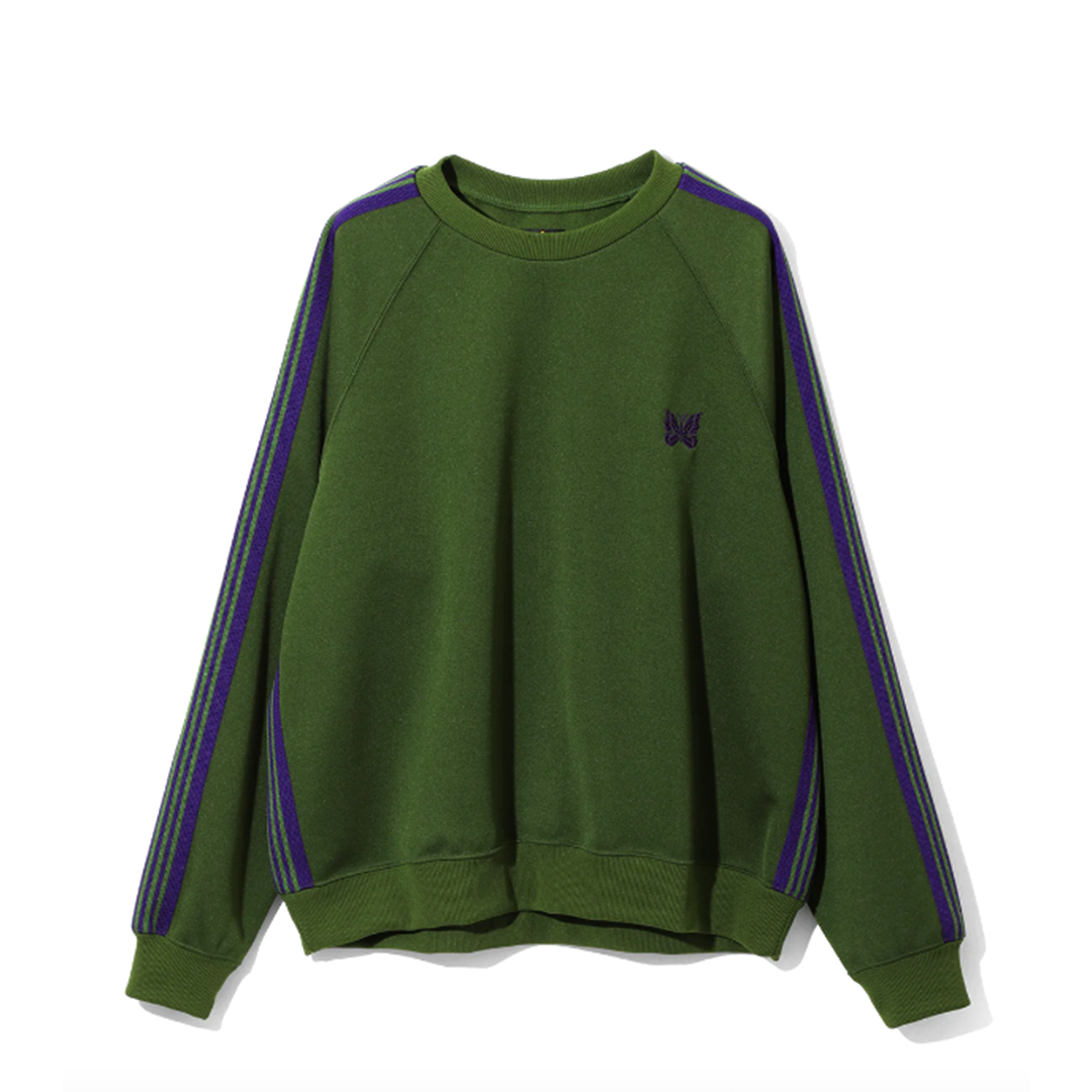 Needles 23AW Track Crew Neck Shirt 電繡蝴蝶大學T