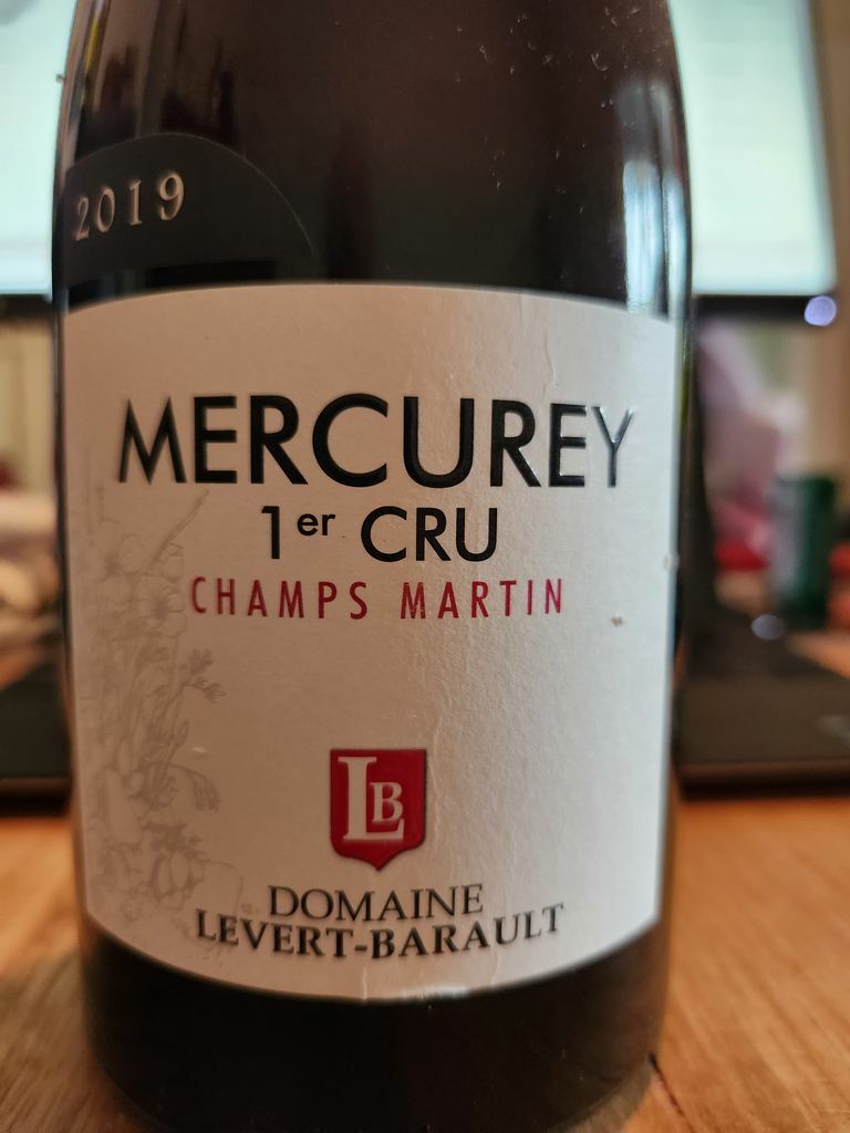 Levert Barault Mercurey 1er Cru Champs Martin 2019