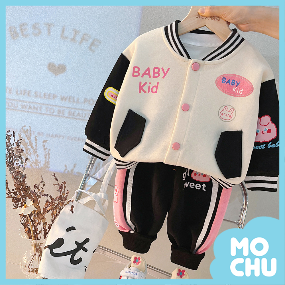 Baby Kids棒球外套套裝(三色)
