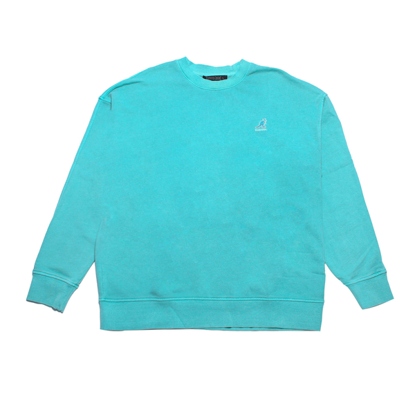 KANGOL 長袖 大學T 中性 深卡其 淺卡其 深藍 水洗圓領T 62551012-