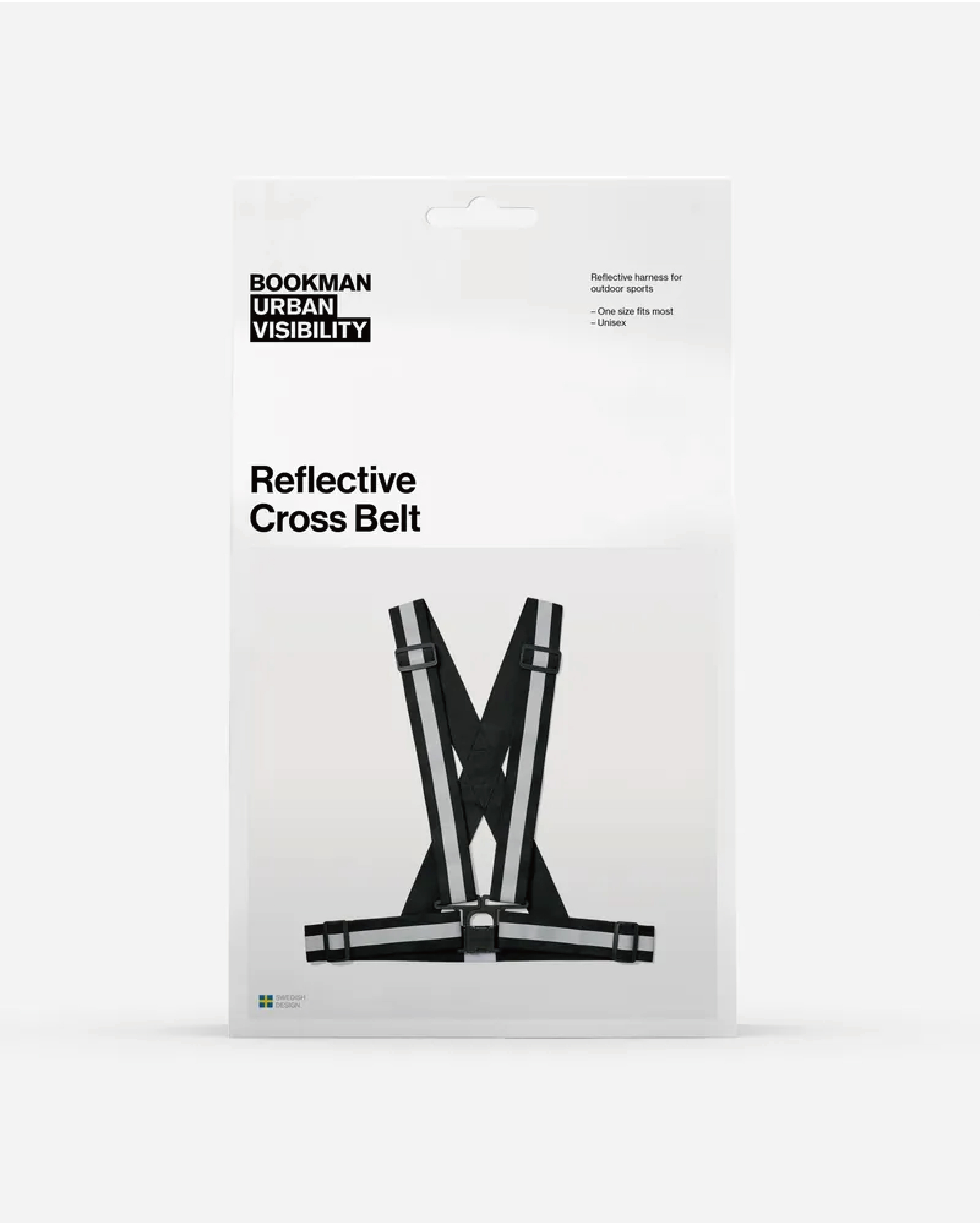 【BOOKMAN】Reflective Cross Belt 反光背帶 Black/黑色