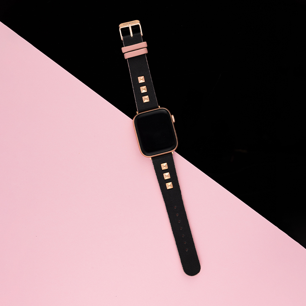 Steve Madden★華やかオレンジSwirlロゴApple watchストラップ Steve Madden☆華やかオレンジSwirlロゴApple watchストラップ