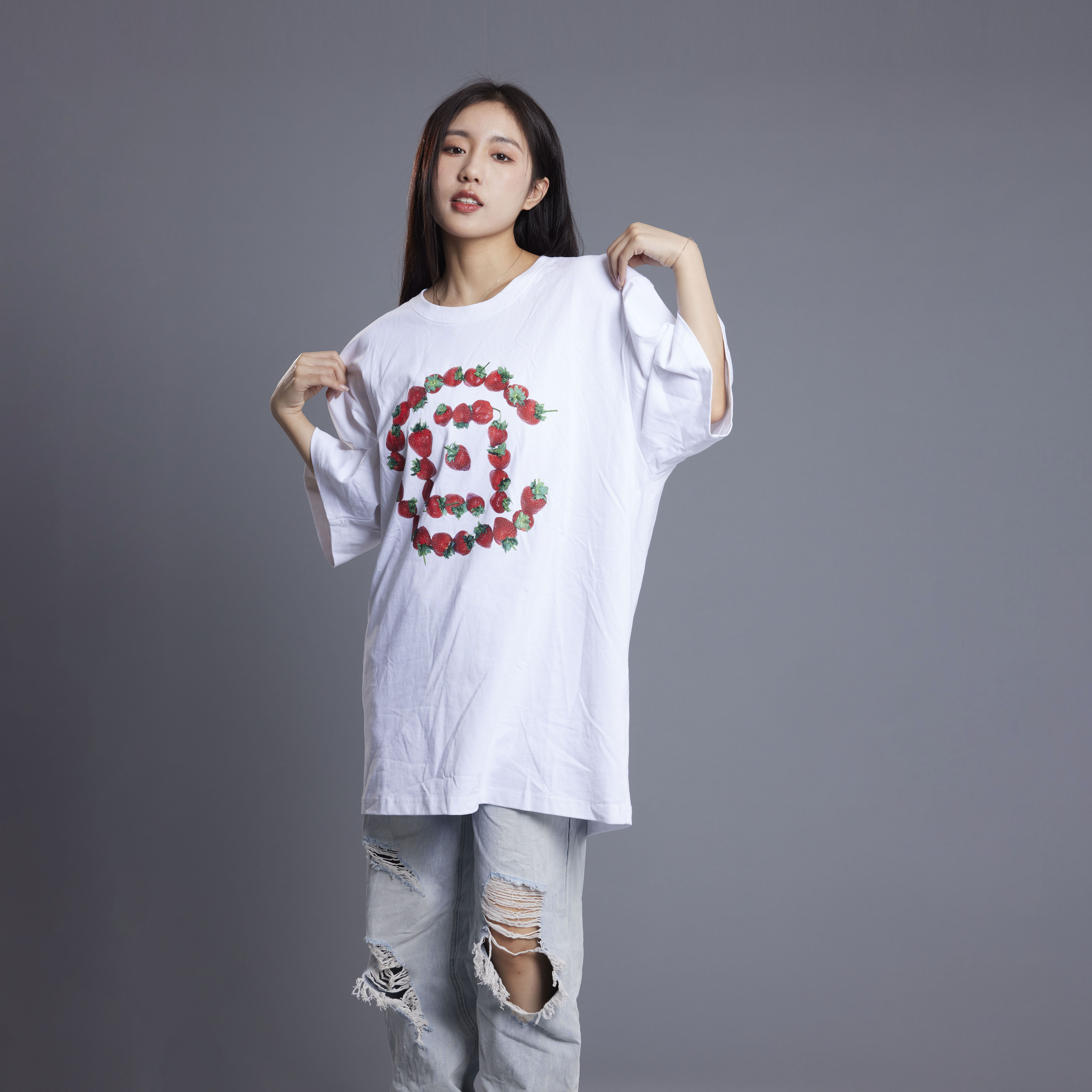 -(B019)-CLOT STRAWBERRY LOGO TEE 草莓大LOGO T 20週年限定