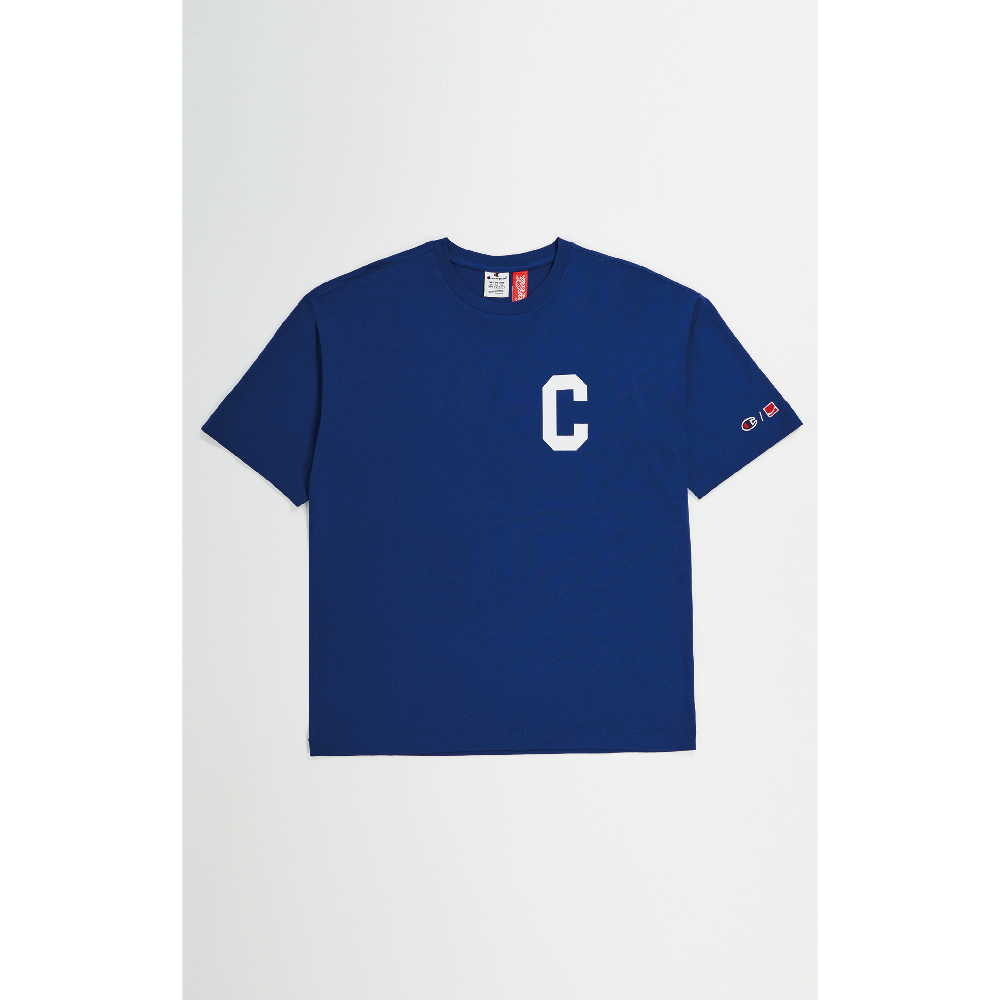 男款-Coca Cola x CHAMPION 背後可口可樂印花短袖Tee-藍色（220186-BS559）