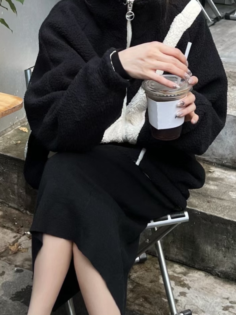 【現貨】Nike NSW Swoosh Jacket 雙面 大勾 毛絨 羔毛 立領外套 黑 寶寶藍 粉紅