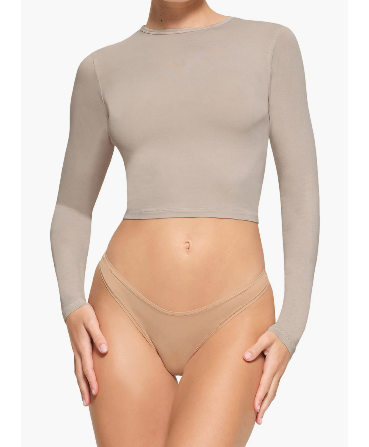 Skims New Vintage短版長袖上衣 Crop Long Sleeve T-Shirt