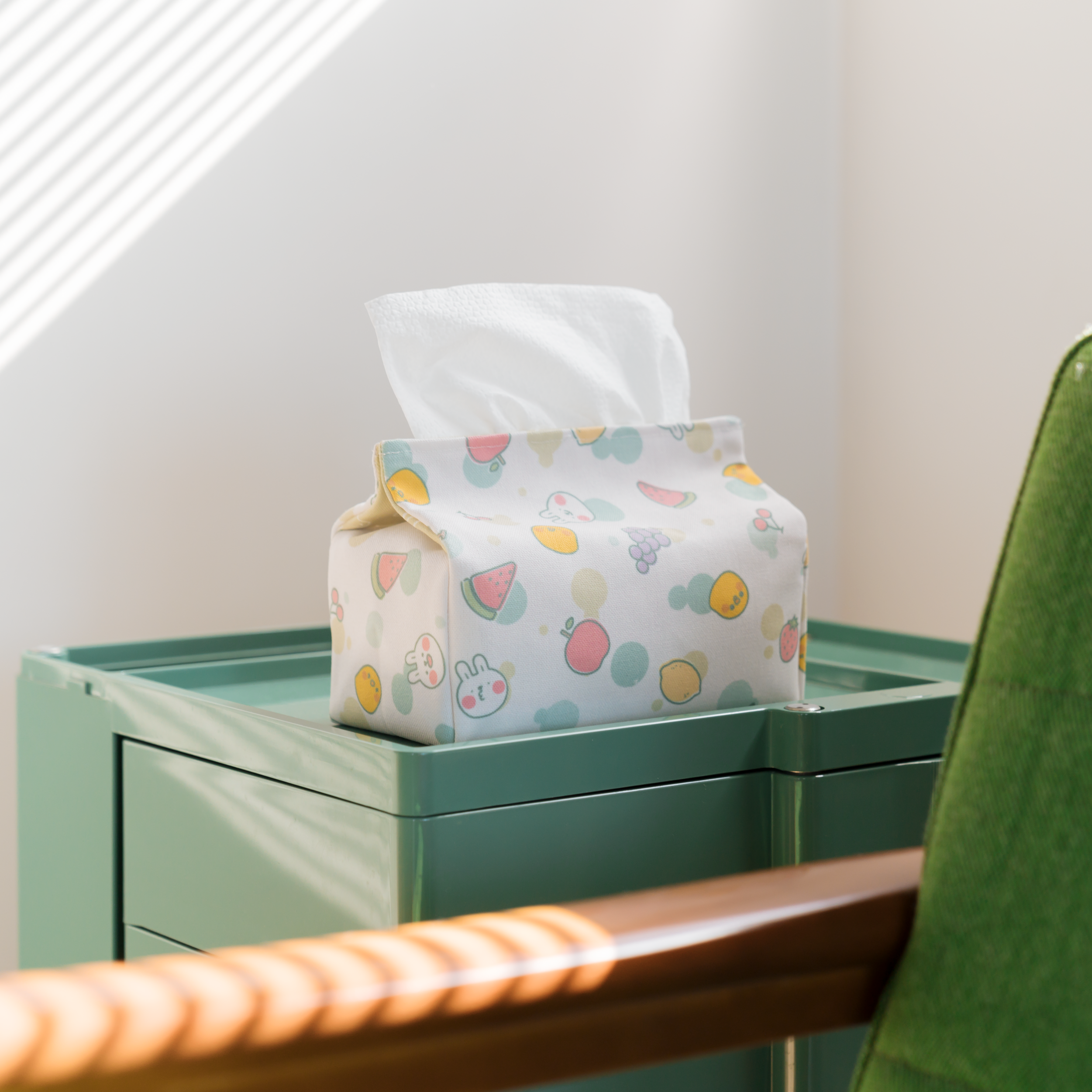 (獨家款)【懶散兔與啾先生x慢慢挑-面紙套】衛生紙 A.水果樂園