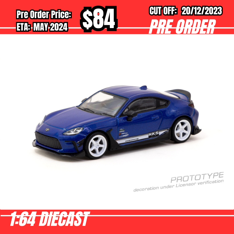 PO-$84 * Tarmac * 1:64 HKS Toyota GR86 Blue Metallic  [OD07/12]