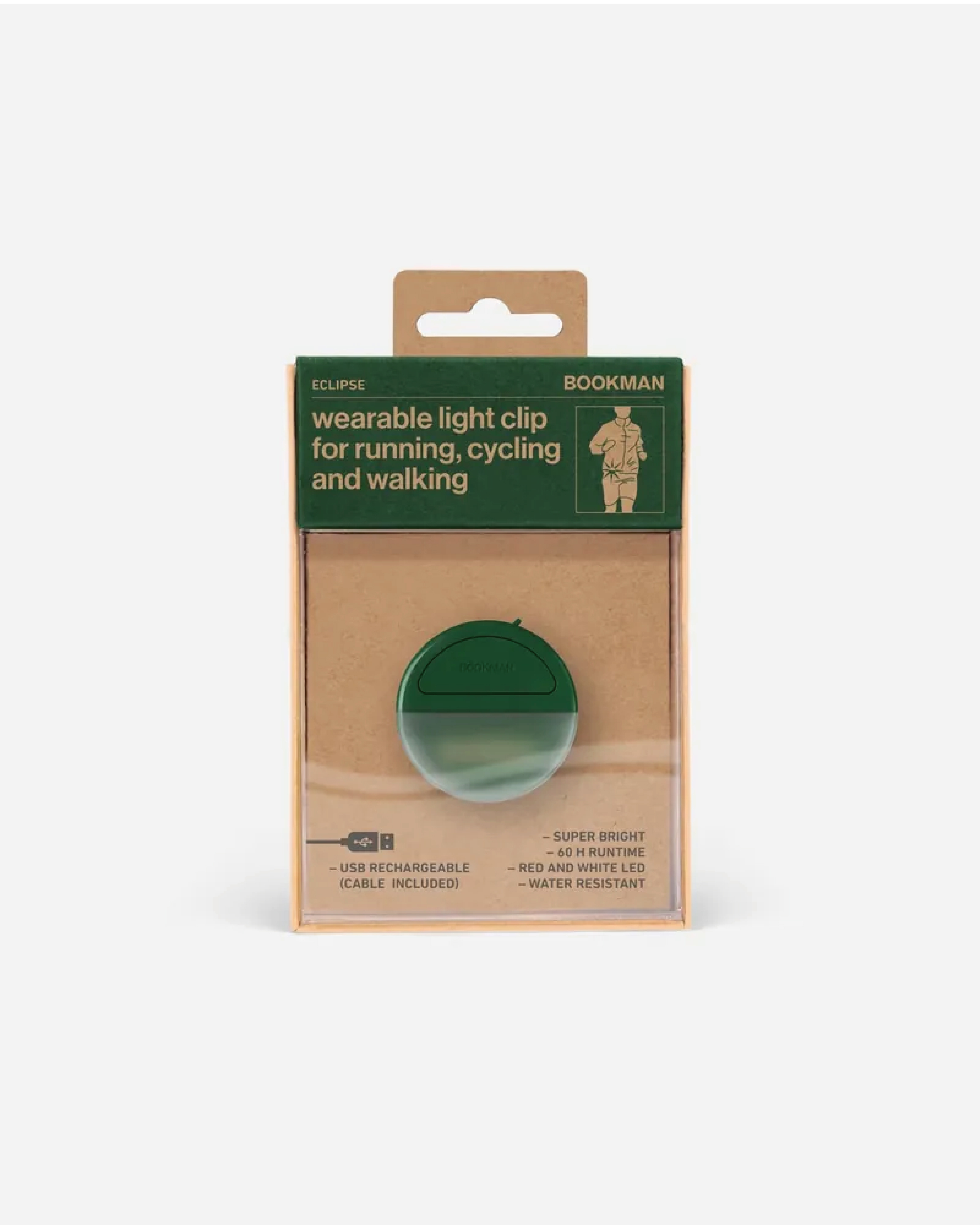 【BOOKMAN】Eclipse 2 in 1 圓燈 Green/綠色