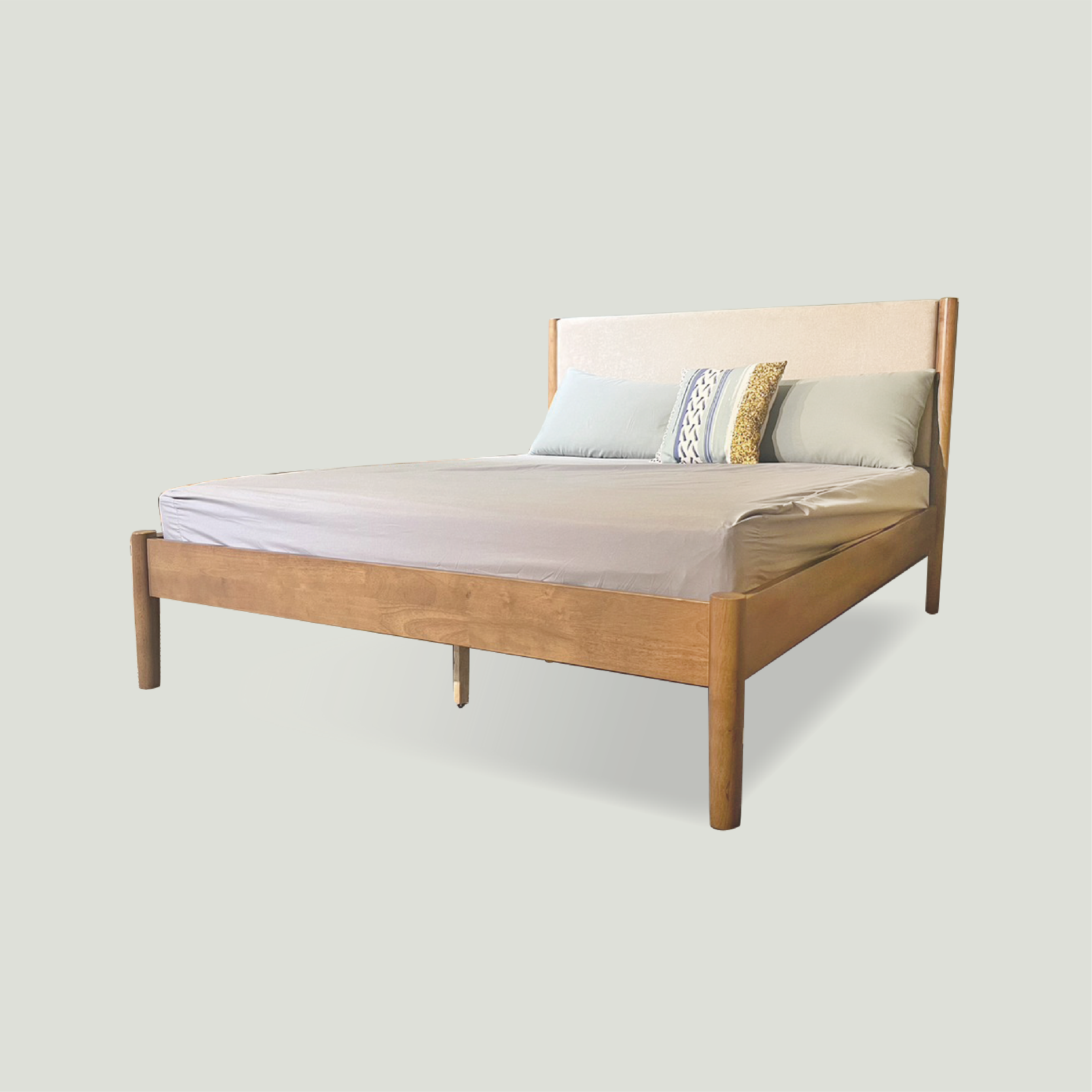 魯特六尺實木床架MYC879-KBE【自取自組價】