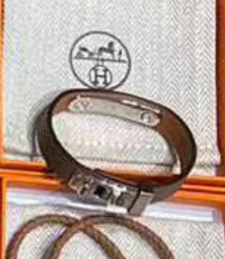 Hermes 大象灰銀扣 -M