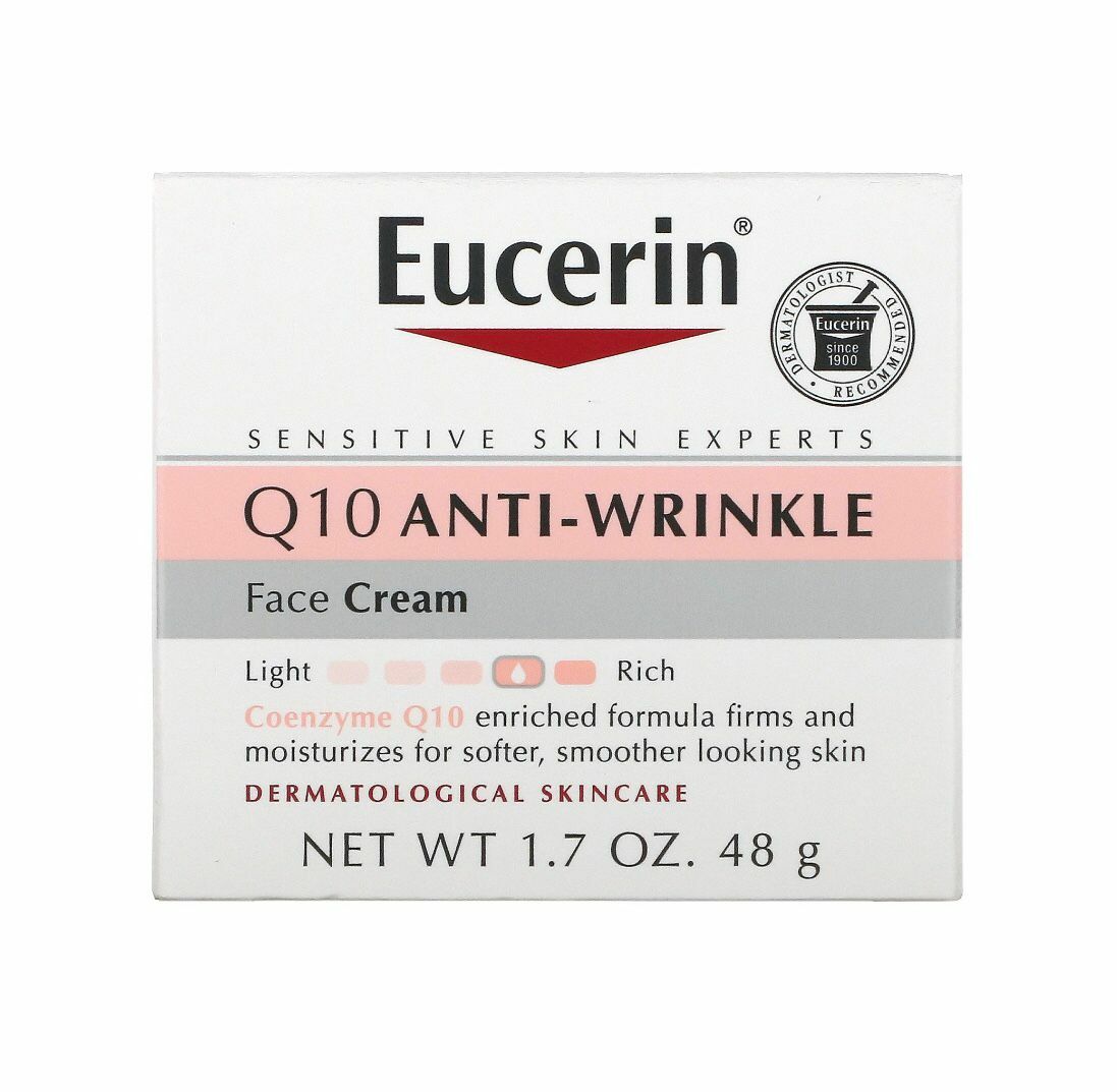 Eucerin, Q10 Anti-Wrinkle Face Cream, 1.7 oz (48 g)