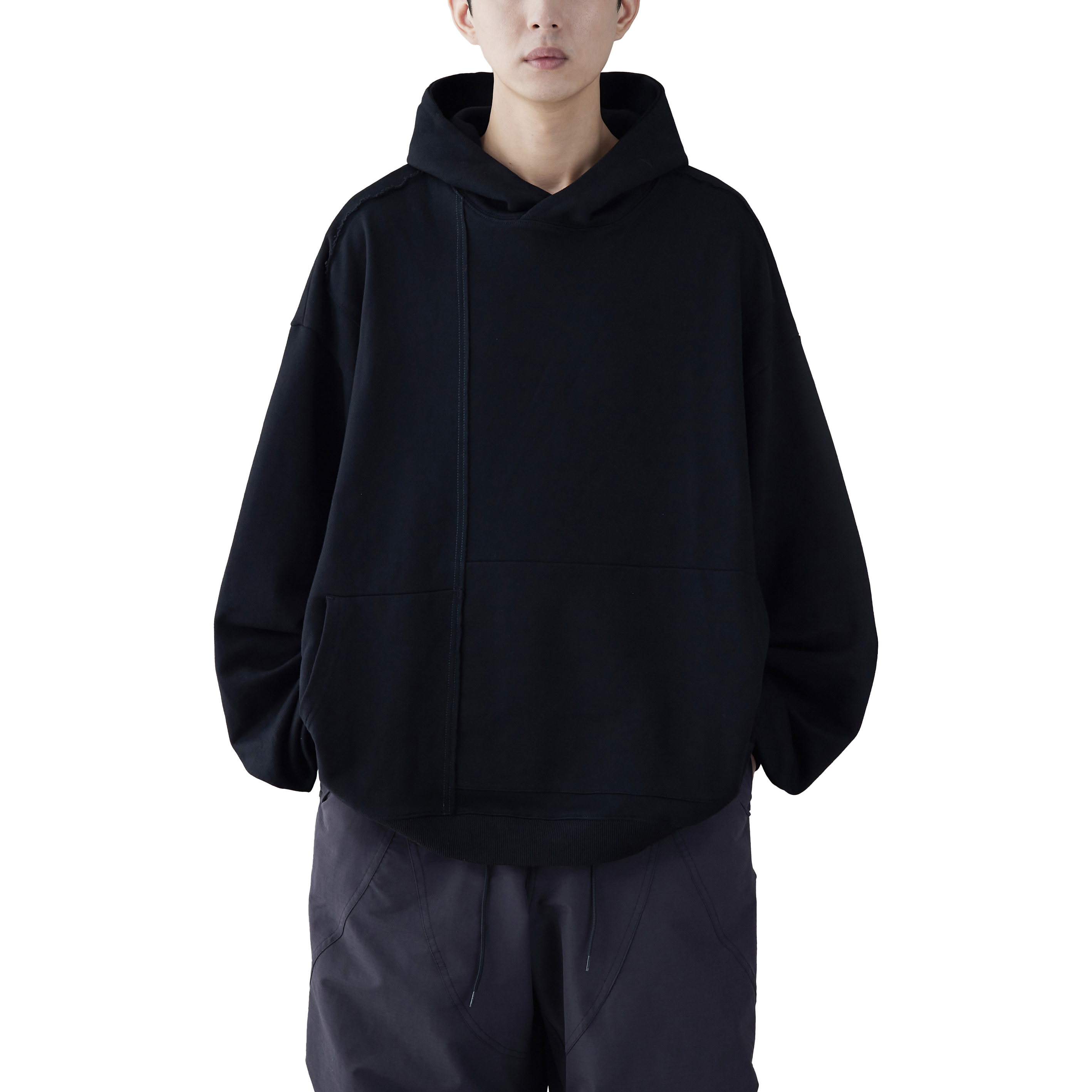 MELSIGN - Special Cutting Hoodie - Black