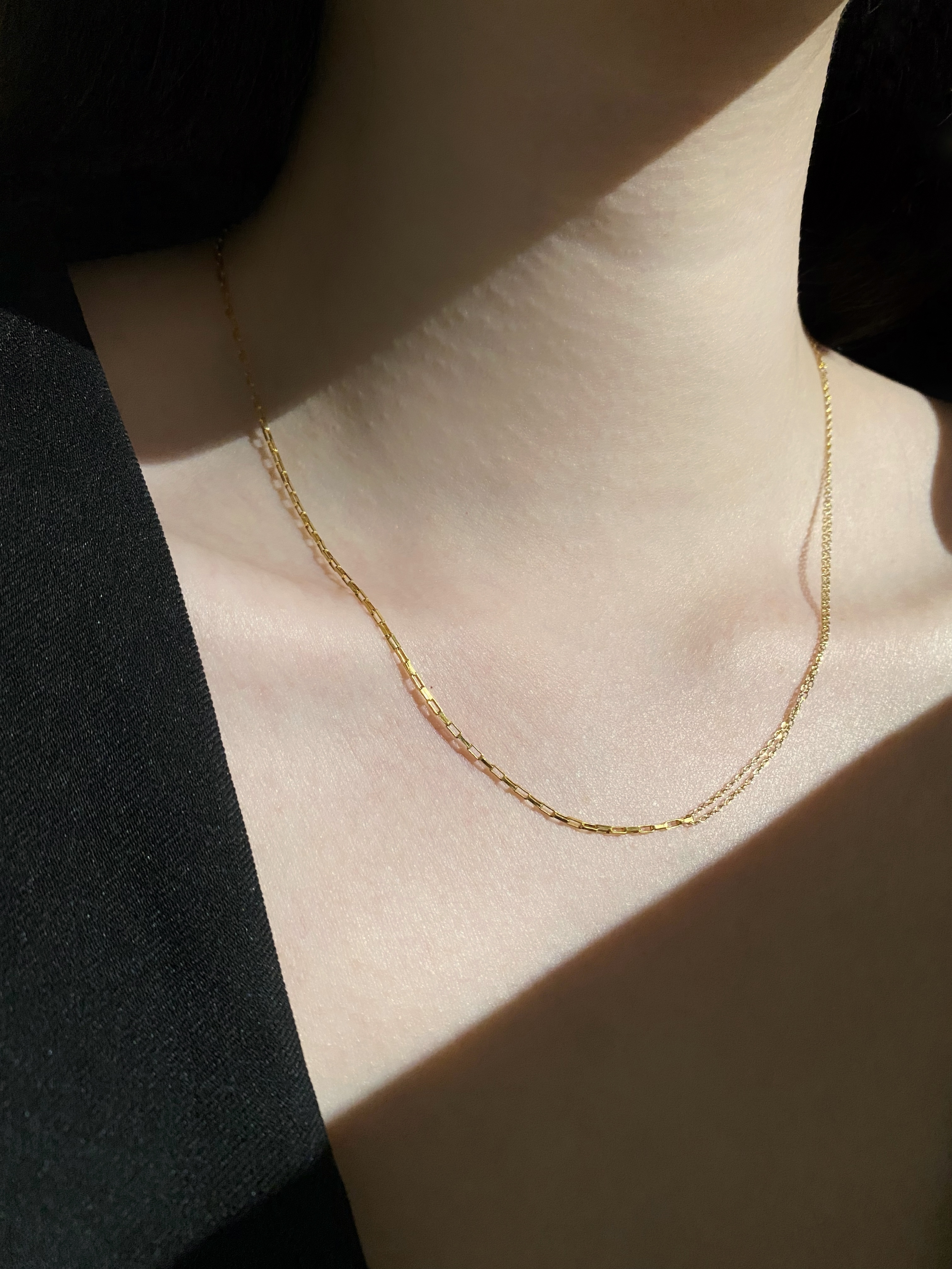 對折長方塊項鏈