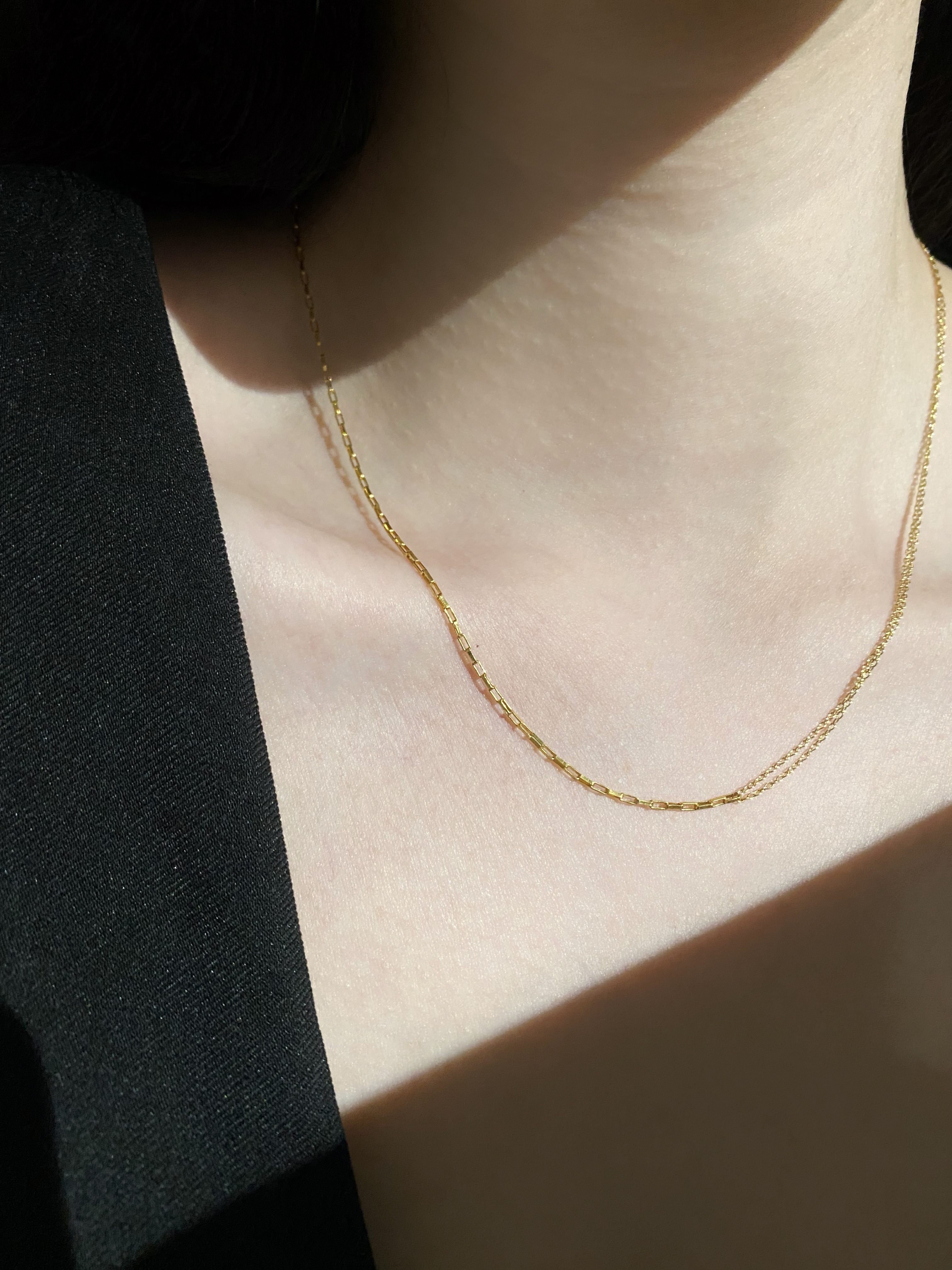 對折長方塊項鏈