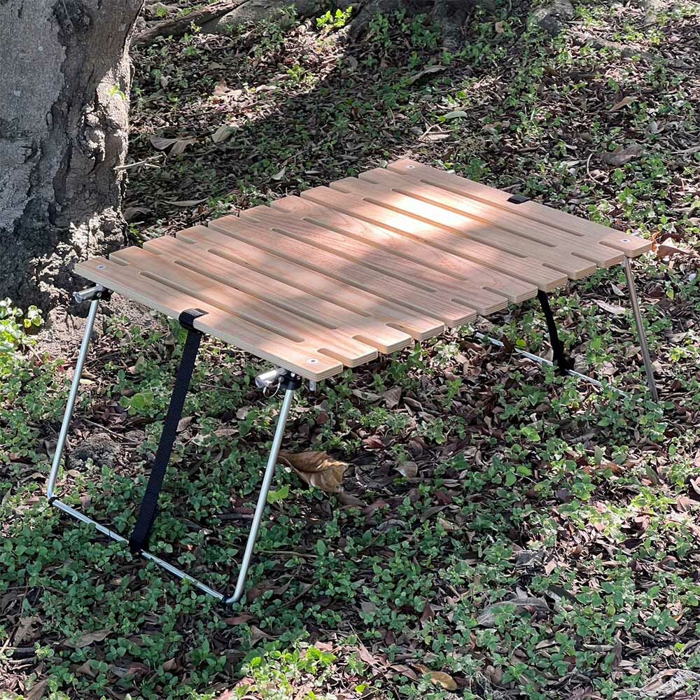 hxo Design 輕量版折疊木條桌-原木色