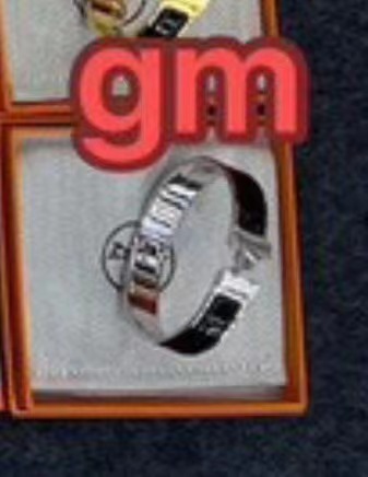 Hermes 銀色手鐲 GM -M