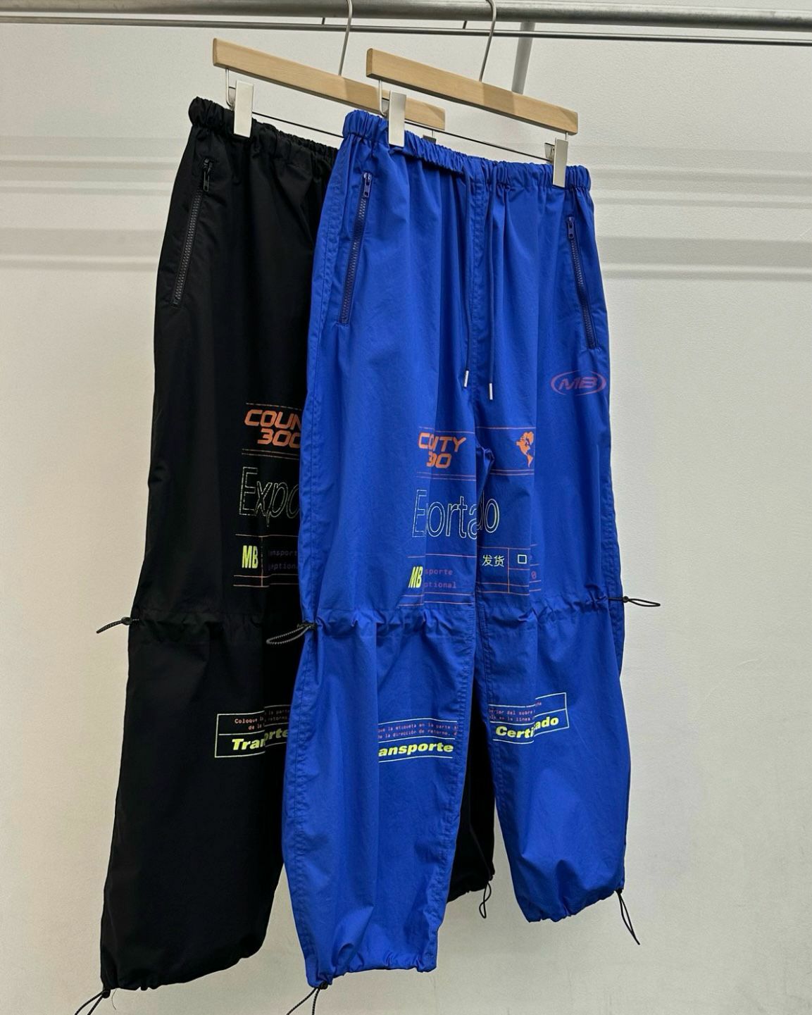 英文字可束腳鬆身褲 WELL DONE-009P