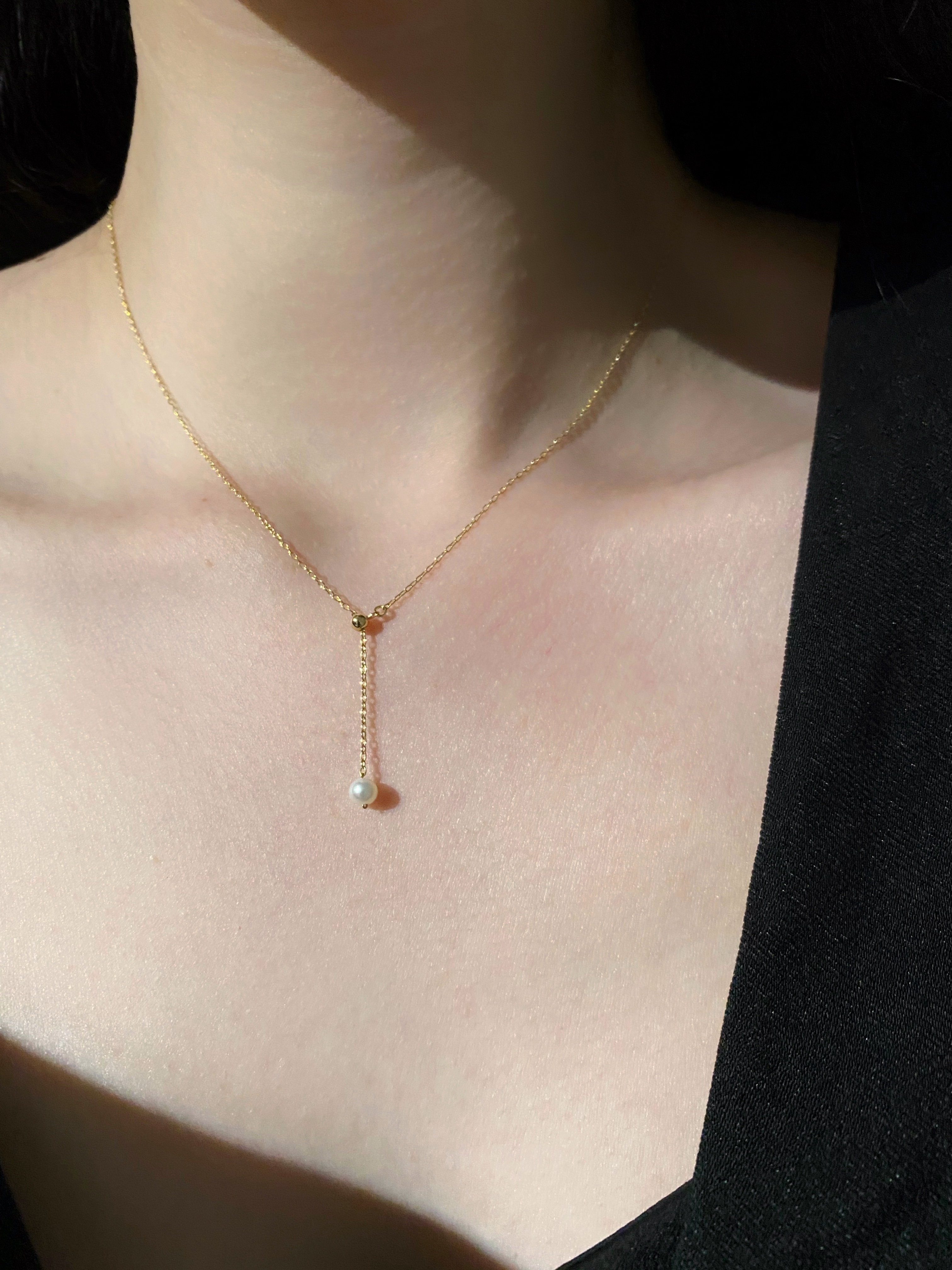 可調珍珠 Y 字項鍊