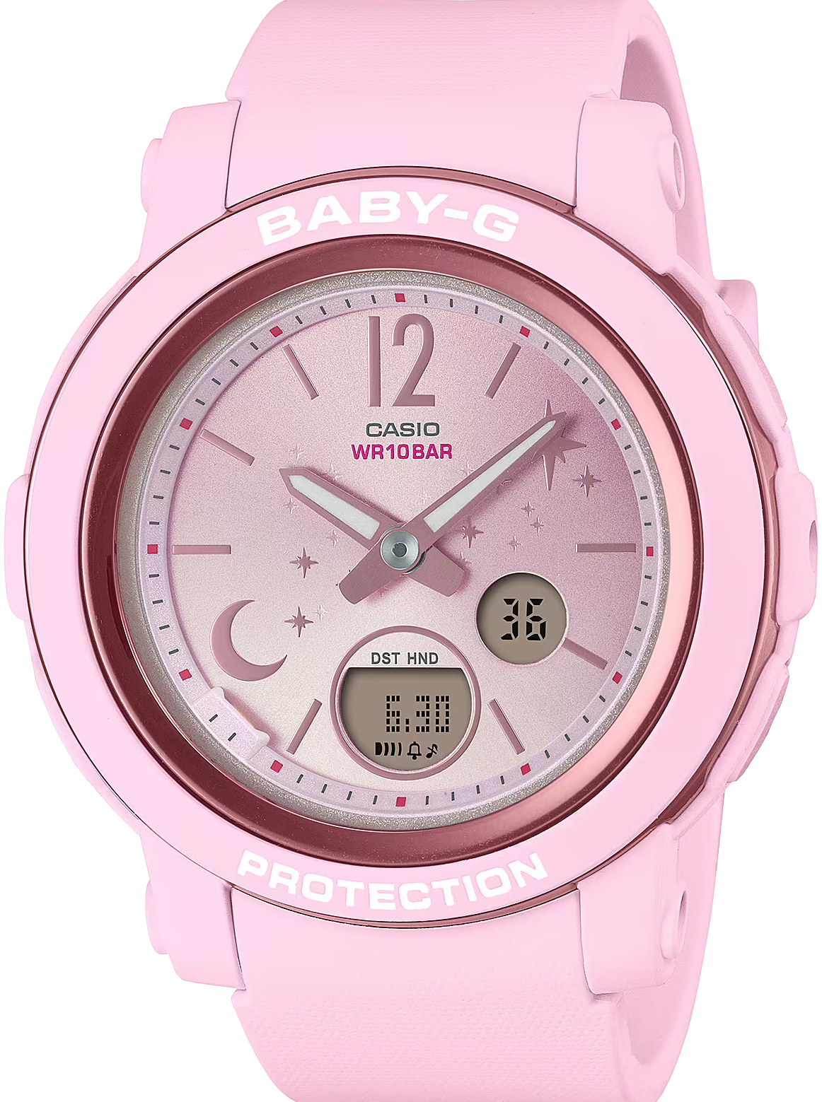 萬年鐘錶 - BABY-G   漸層色調-簡約輕巧防震雙顯電子錶  BGA-290DS-4A   錶徑 : 41.5 MM