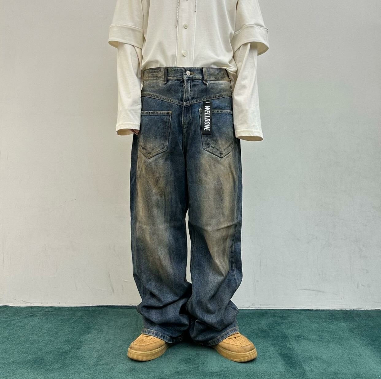 洗水鬆身牛仔褲 WELL DONE-012P