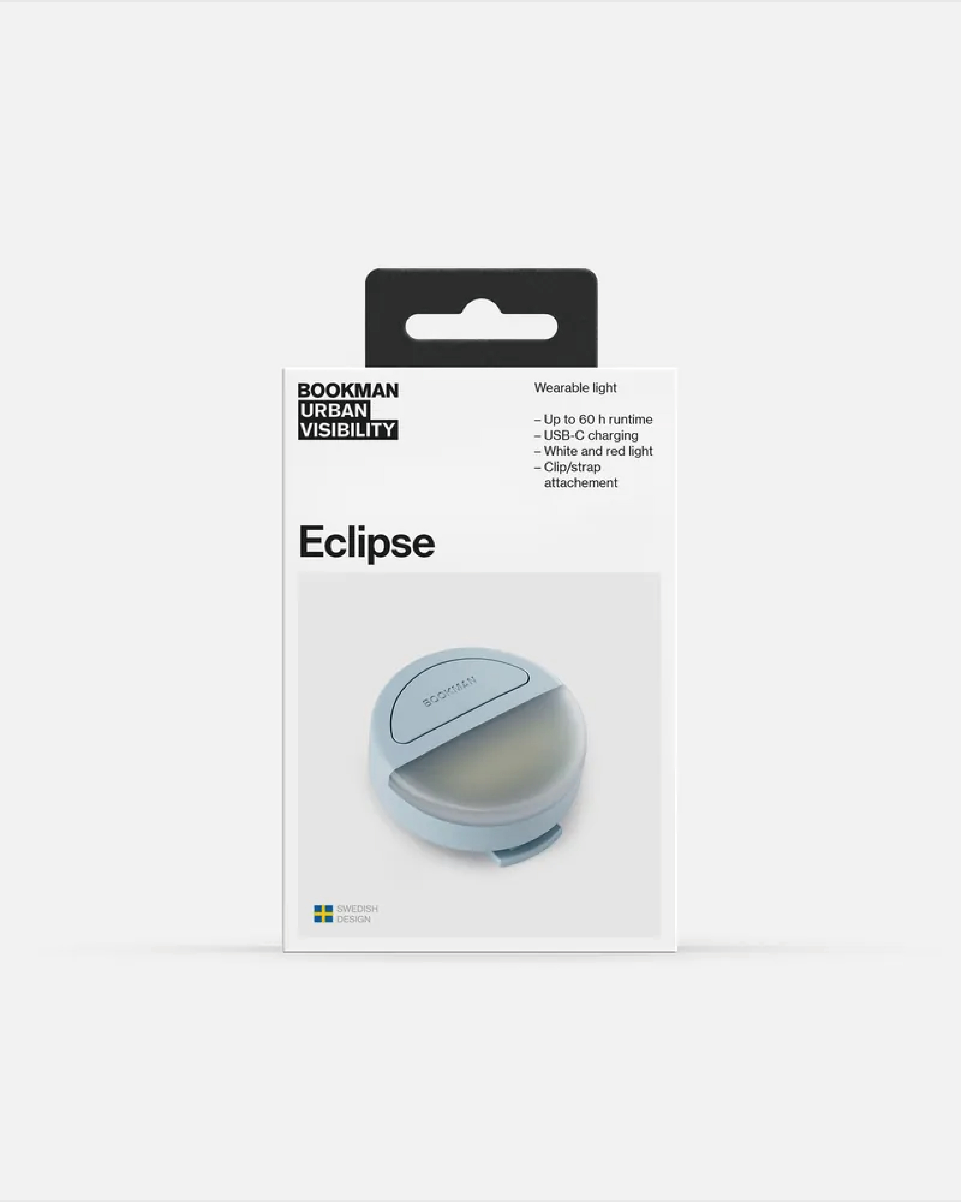 【BOOKMAN】Eclipse 2 in 1 圓燈 Light Blue/淡藍色