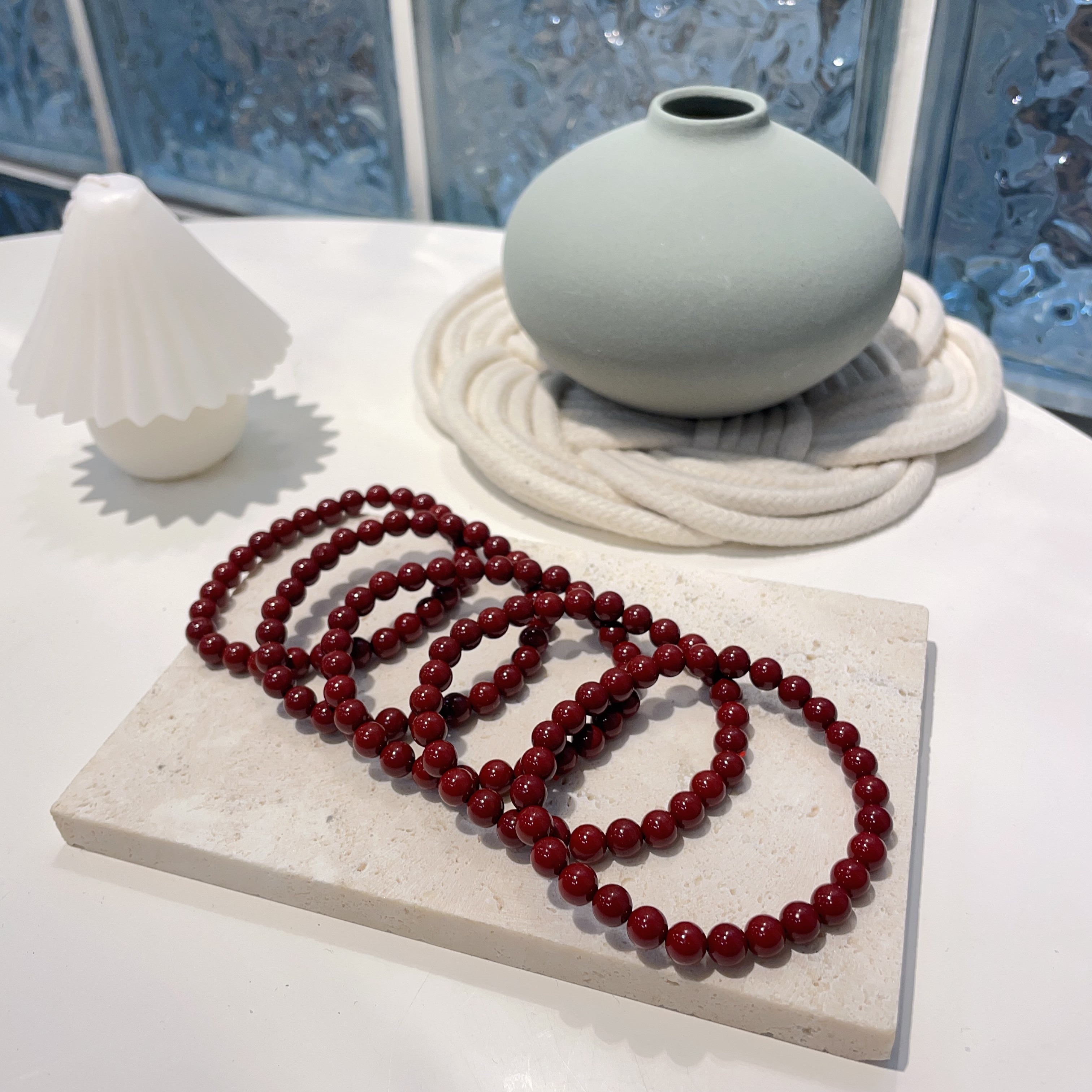 💛$120@2 紫金砂手串 8mm