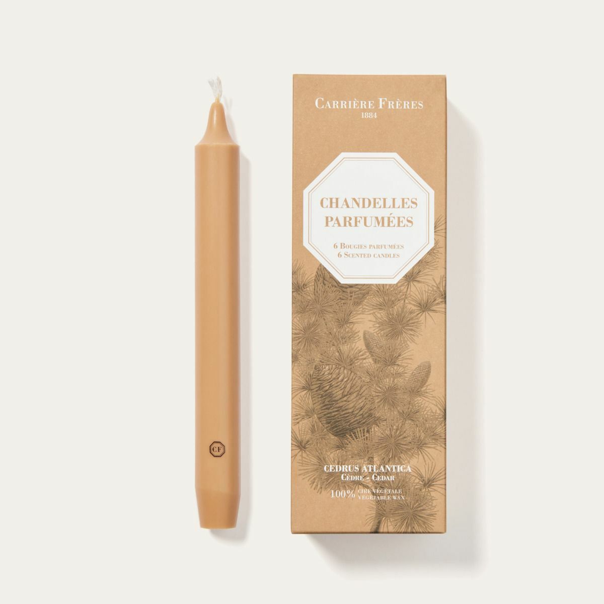 Carrière Frères 雪松香氛細蠟燭