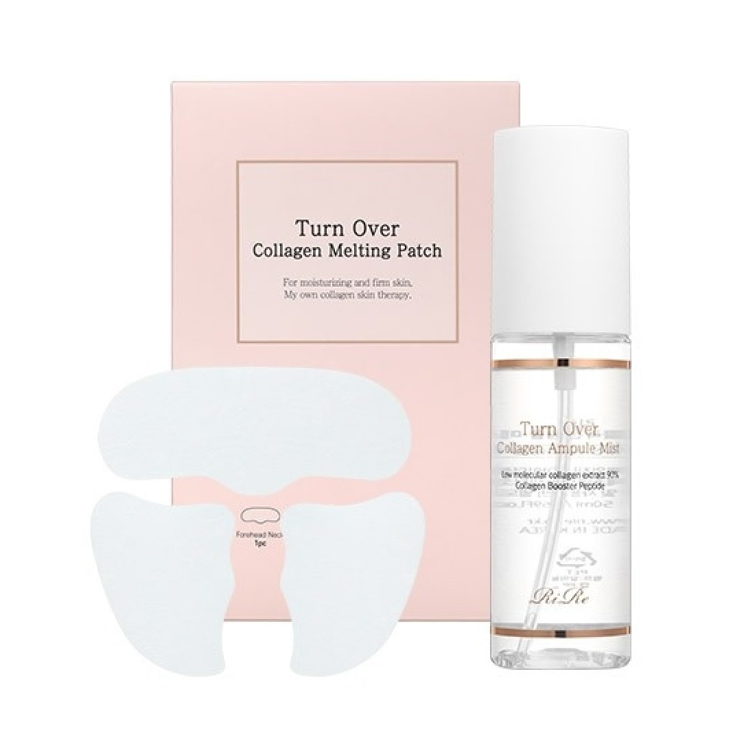 韓國 RiRe 99%膠原蛋白納米融化貼片 + 膠原蛋白安瓶噴霧 (EXP:2027.02)