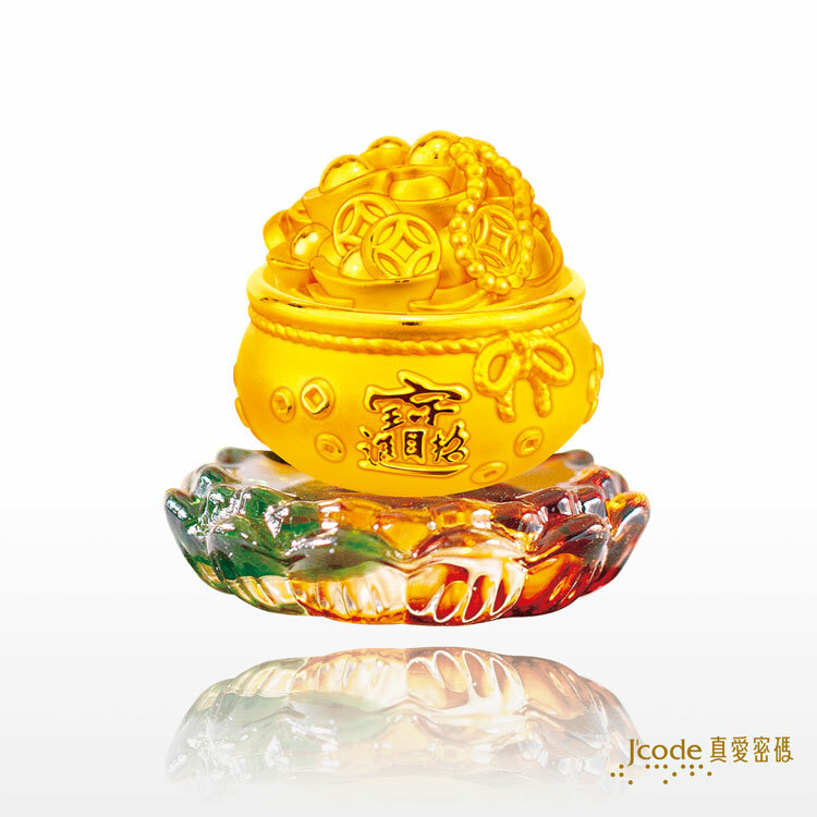 J'code真愛密碼時尚金飾、銀飾】聚寶盆- 黃金擺飾/ 擺件