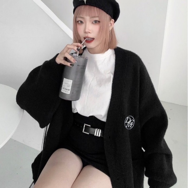 (goal)  DCM 刺繡logo厚磅 針織外套