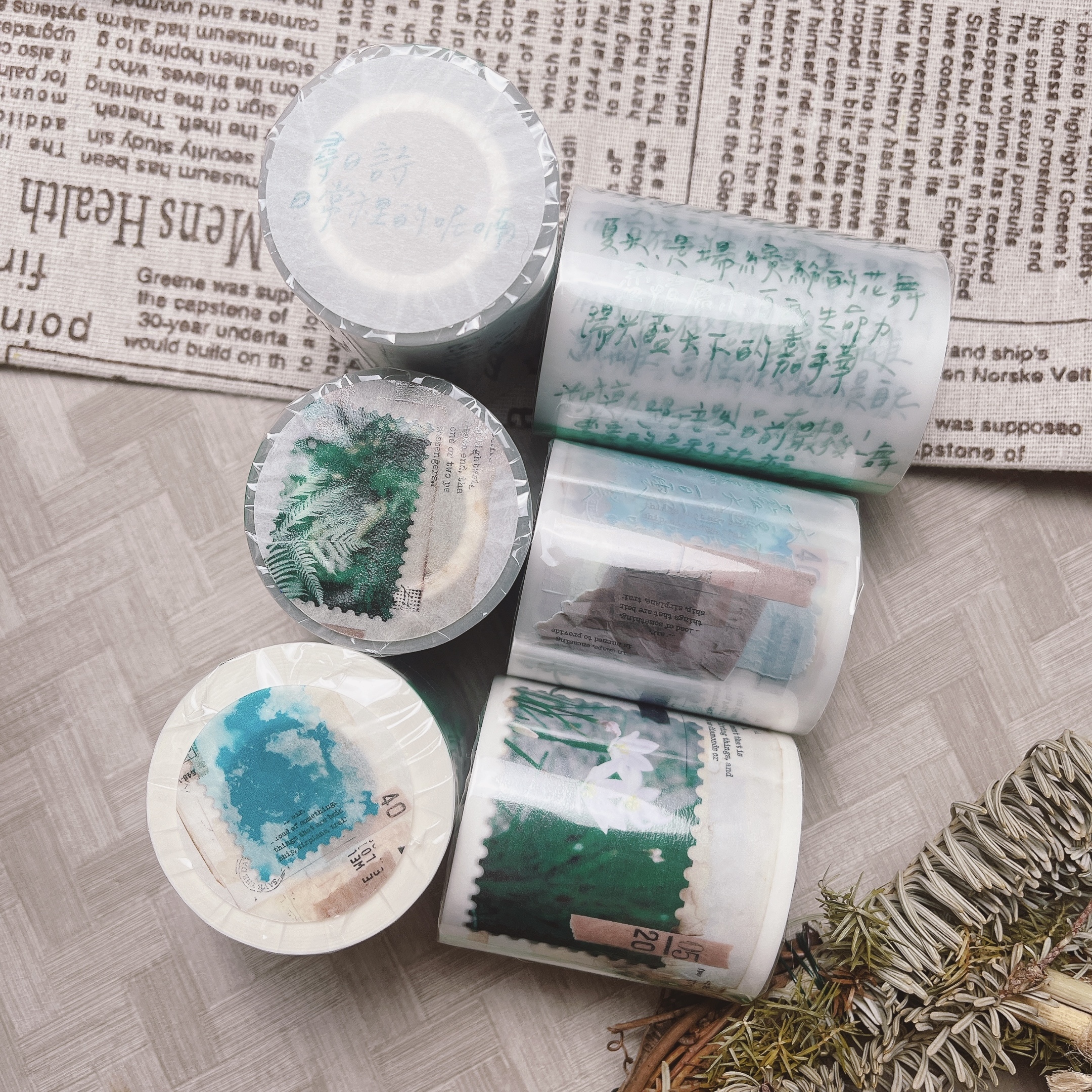 Lihaopaper｜尋日詩堆疊日常 文字紙膠帶 (71、72 )