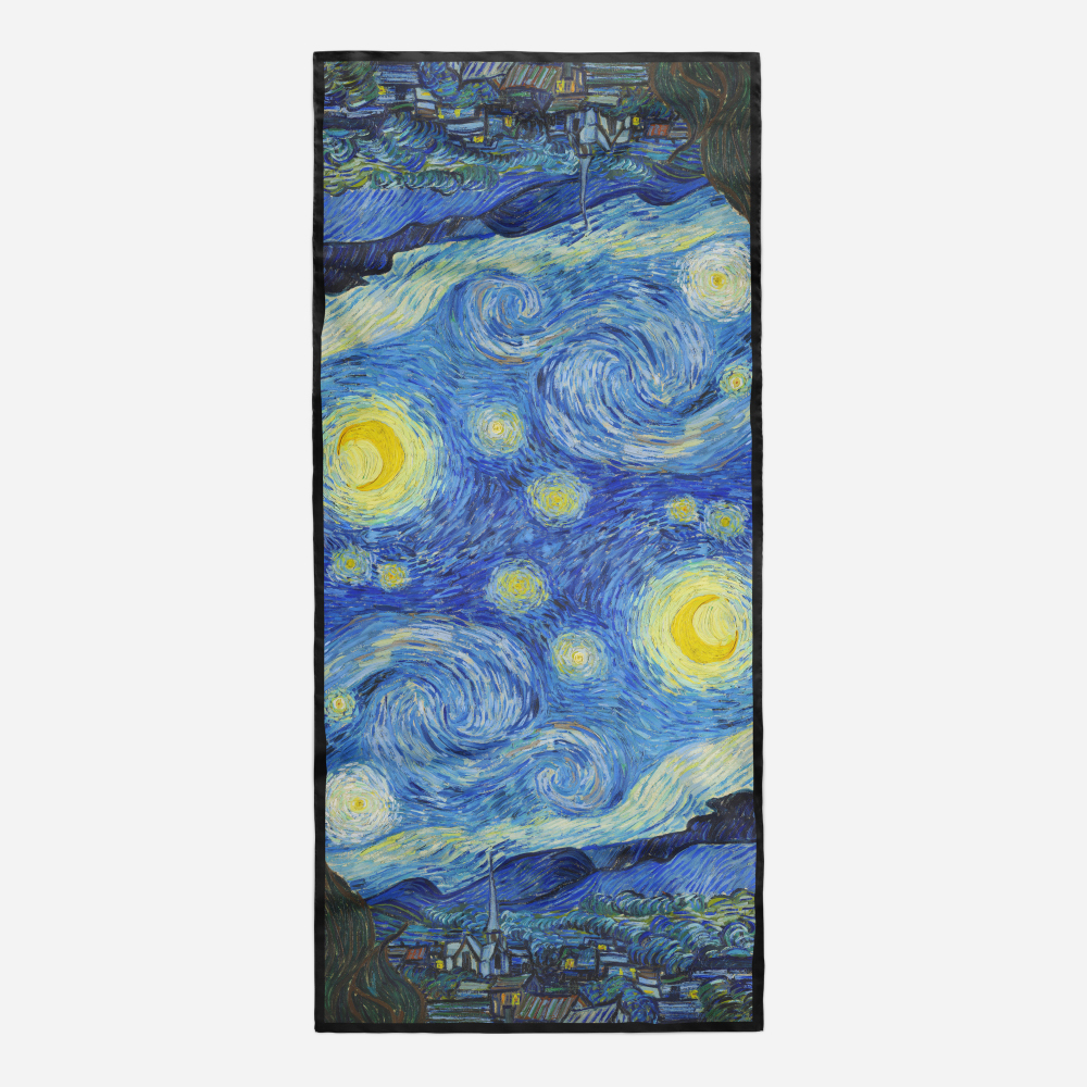 藝術絲巾｜梵谷《星夜》