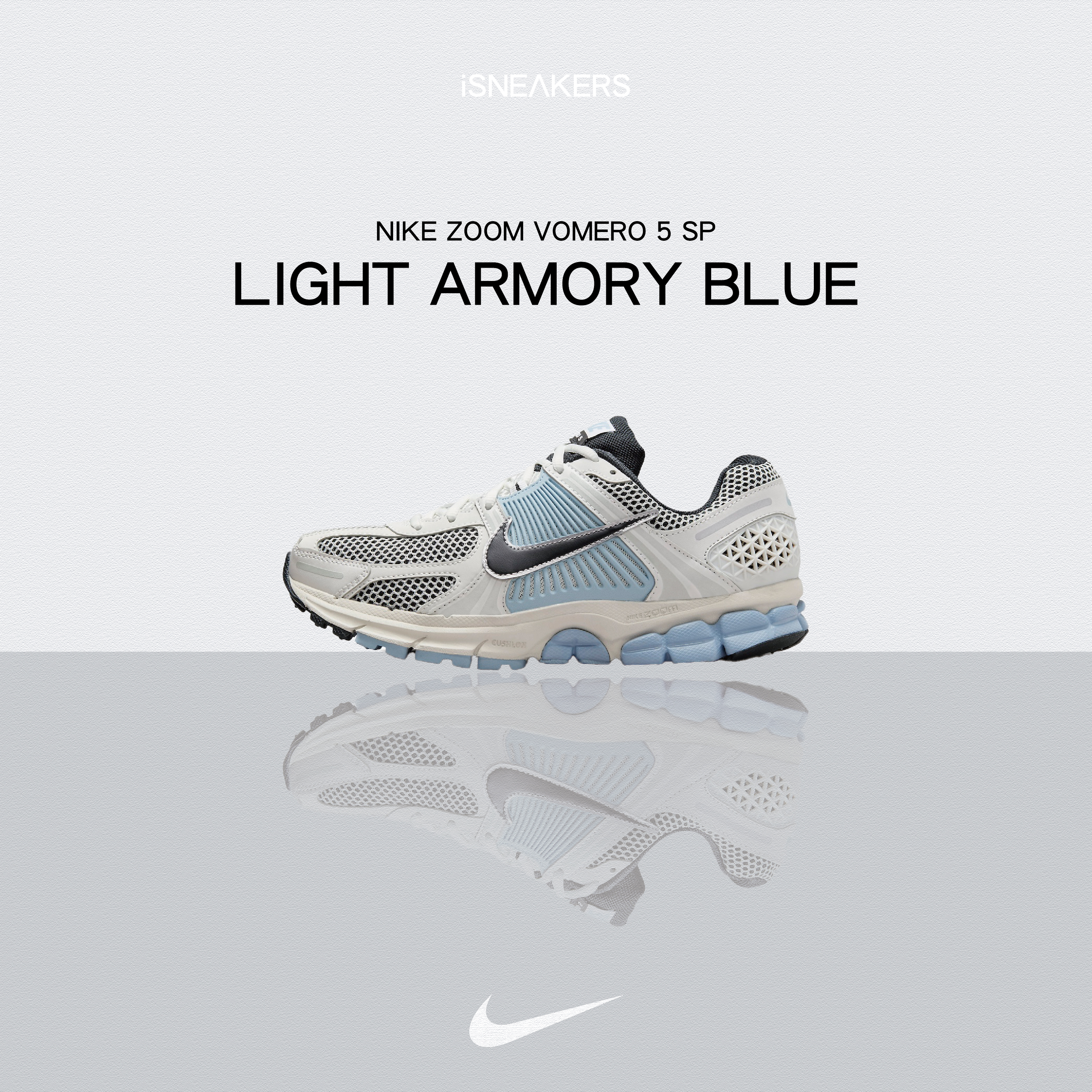 iSNEAKERS｜Nike Zoom Vomero 5 SP "Light Armory Blue" 灰藍 FQ7079-001