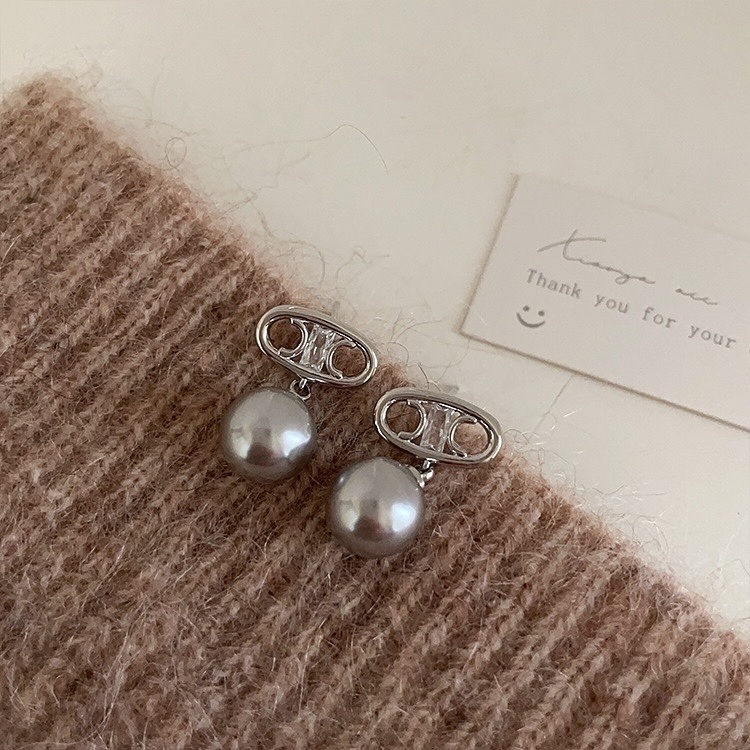 銀晶鑽凱旋門 銀珍珠墜