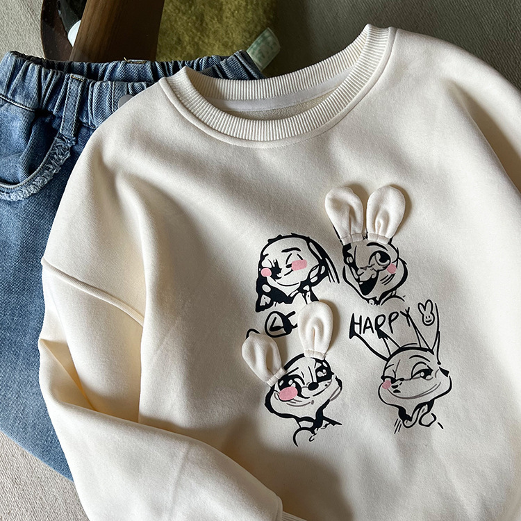 雪花絨滾邊毛絨背心 90-150cm