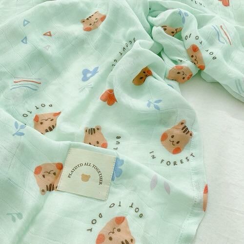 竹纖維森林元素系列蓋毯(120x120)