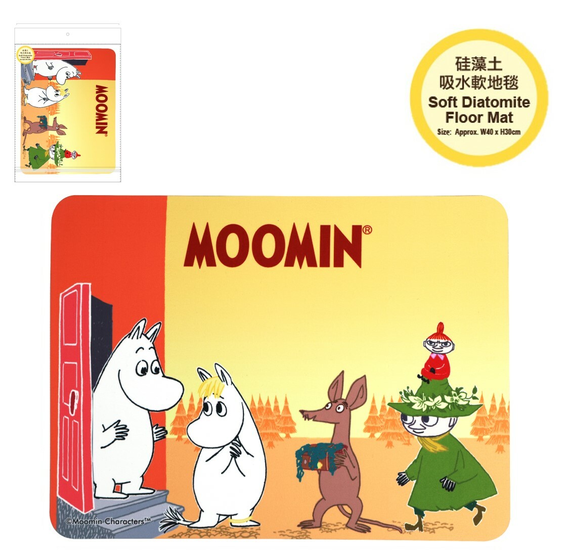 姆明一族  | 浴室吸水珪藻土地墊(軟墊)