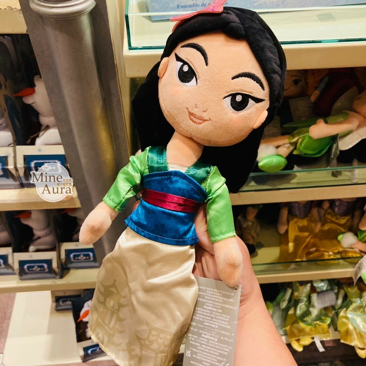 Q版 萌萌臉 花木蘭 Mulan 娃娃 玩偶 -香港迪士尼樂園