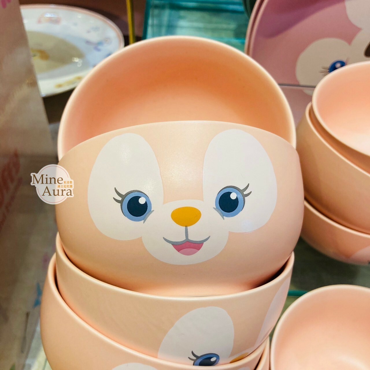 玲娜貝兒 Lina bell 大頭圖案 陶瓷 小款 湯碗 飯碗 -香港迪士尼樂園