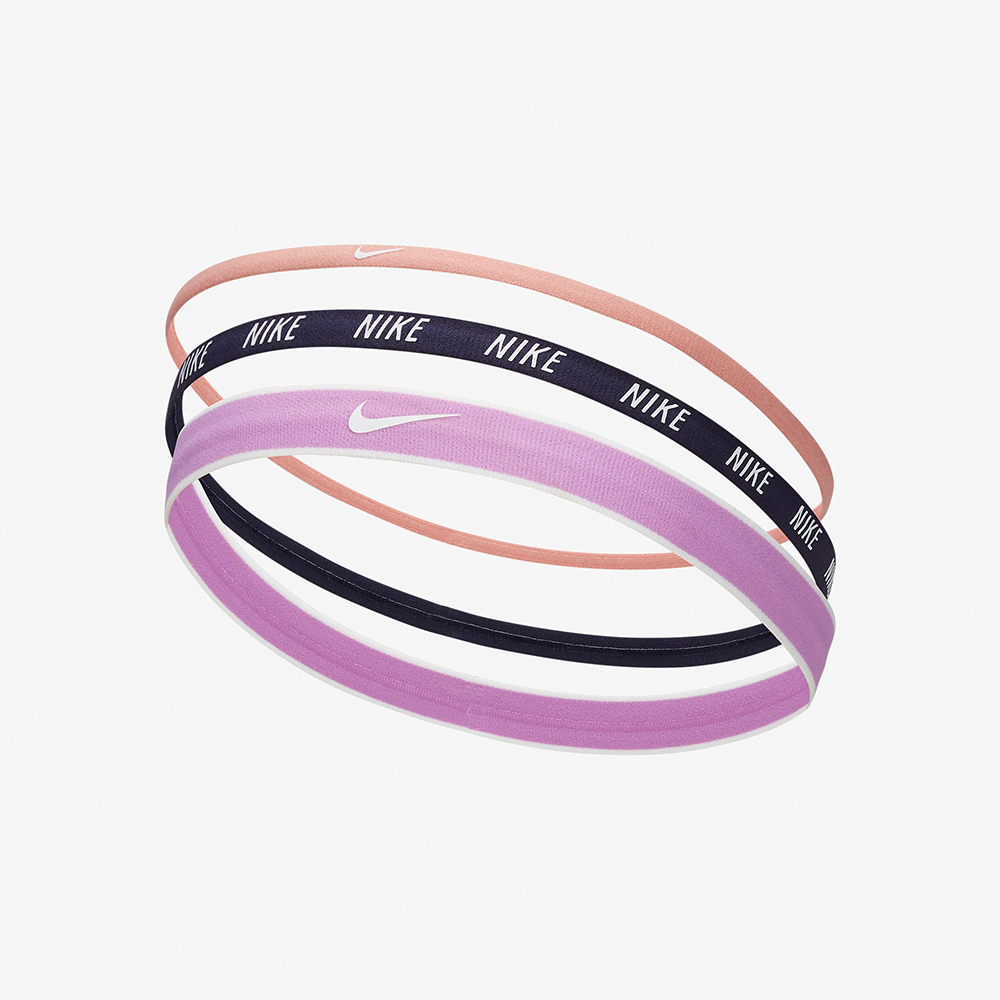 Nike 止汗帶 吸汗 跑步 髮帶 瑜珈 舒適 穿搭 造型 訓練 運動 有氧 3入頭帶 N0002548645OS