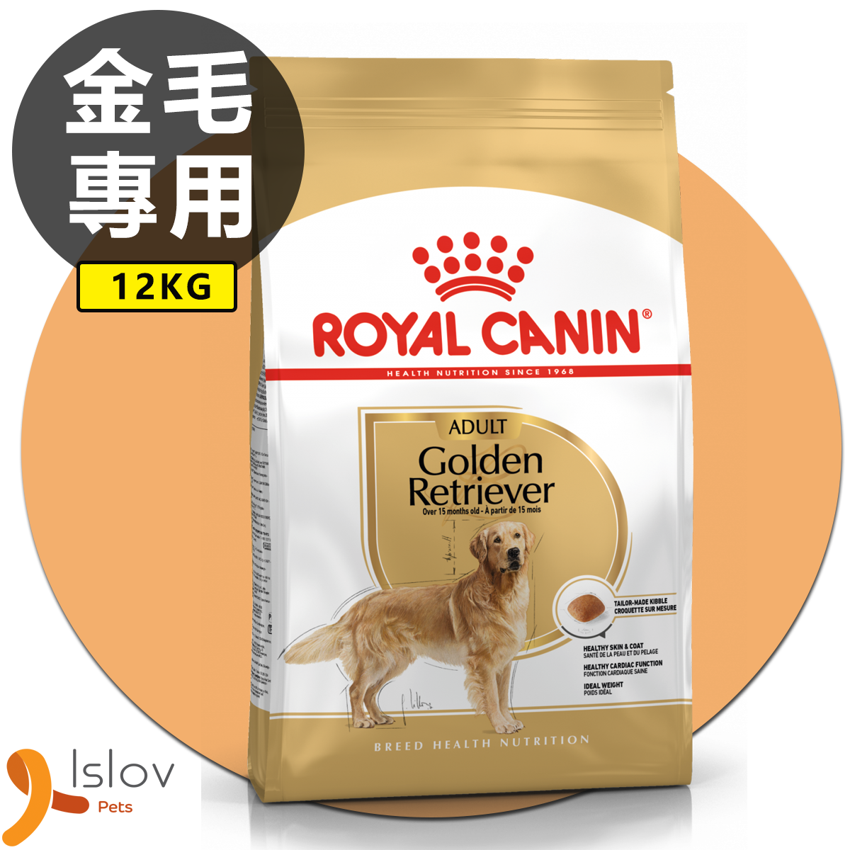 皇家 - Royal Canin - BHN 金毛尋回成犬專屬配方狗乾糧 12kg