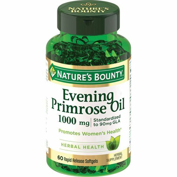 Nature's Bounty, 月見草精油，1000 毫克，60 粒快速釋放軟膠囊