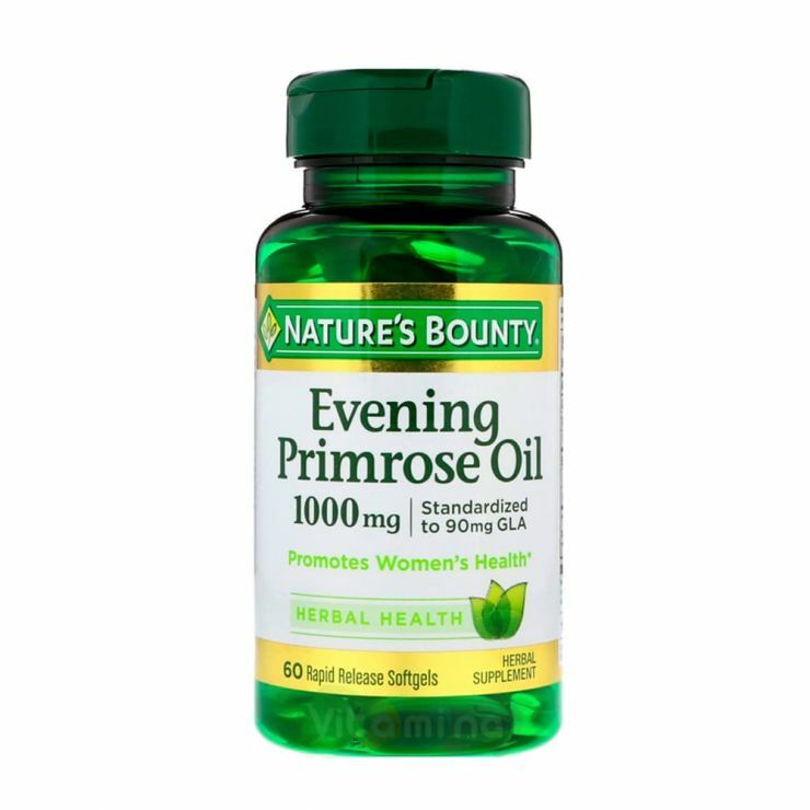 Nature's Bounty, 月見草精油，1000 毫克，60 粒快速釋放軟膠囊