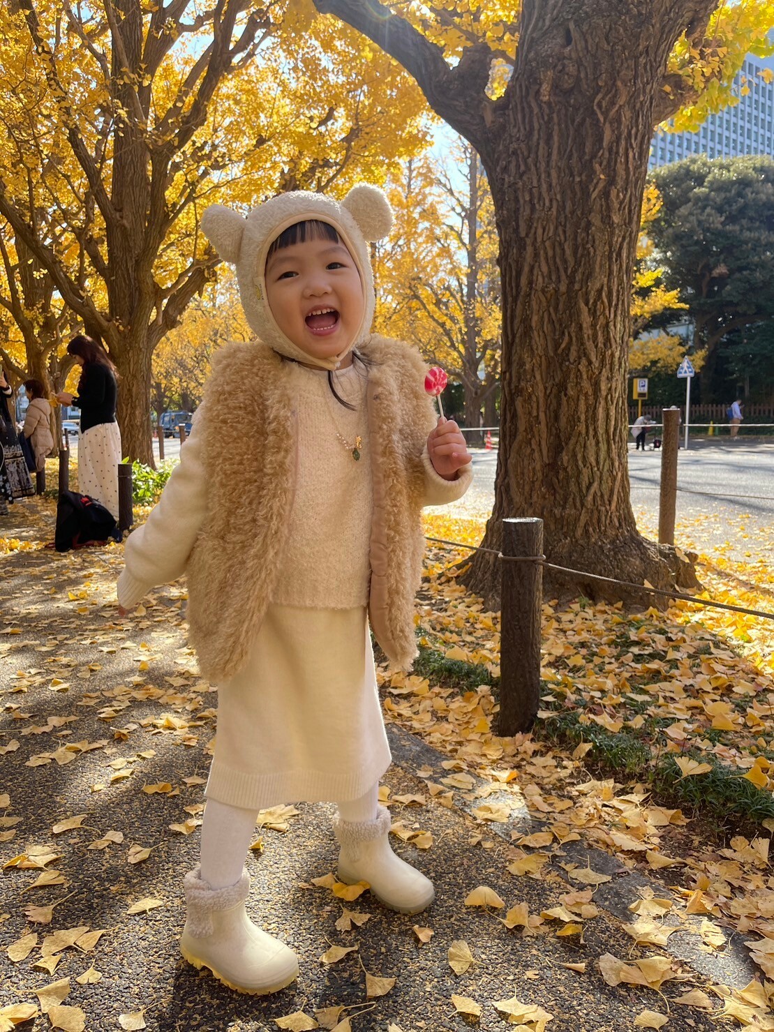 孩童款-毛茸茸溫暖背心_AMISSA（杏）